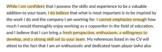 Cover Letter Mistakes Cover letter mistakes examples Vaia Magazine