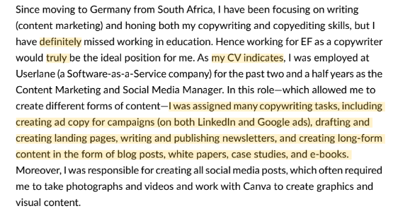 Cover Letter Mistakes Cover letter mistakes examples Vaia Magazine