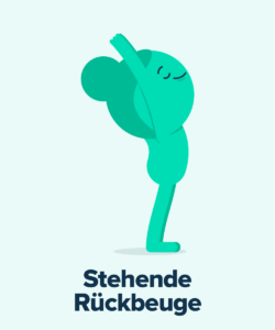 Yoga Übungen, Stehende Rückbeuge, StudySmarter Magazine