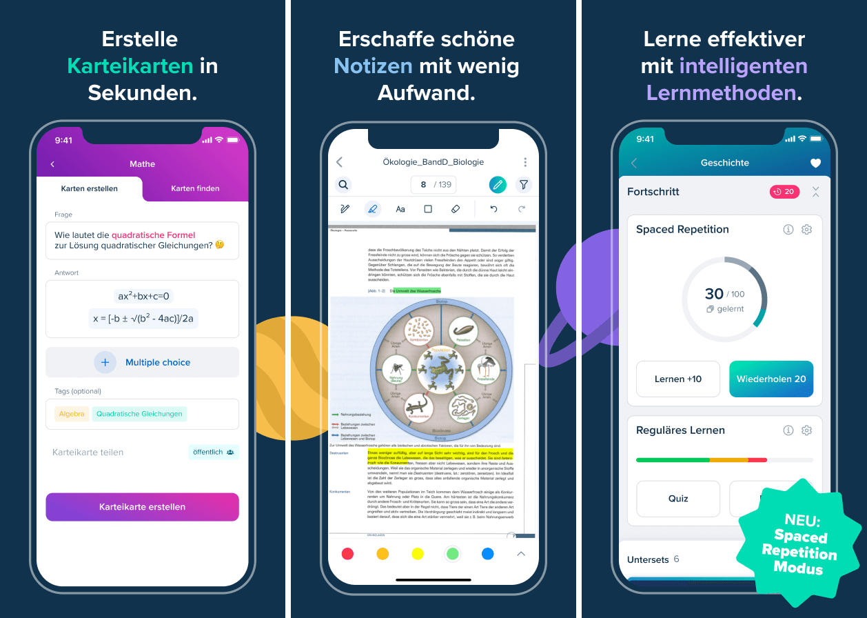 Mathe App StudySamrter Karteikarten und Spaced Repetition StudySmarter Magazine