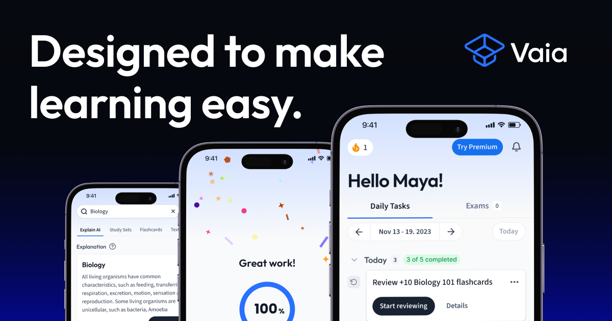 Vaia Redesign and Updated Feature Announcement, Vaia Magazine